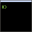 desktop icon of a computer terminal black and lime green